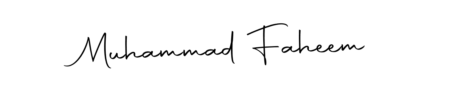 Autography-DOLnW is a professional signature style that is perfect for those who want to add a touch of class to their signature. It is also a great choice for those who want to make their signature more unique. Get Muhammad Faheem name to fancy signature for free. Muhammad Faheem signature style 10 images and pictures png