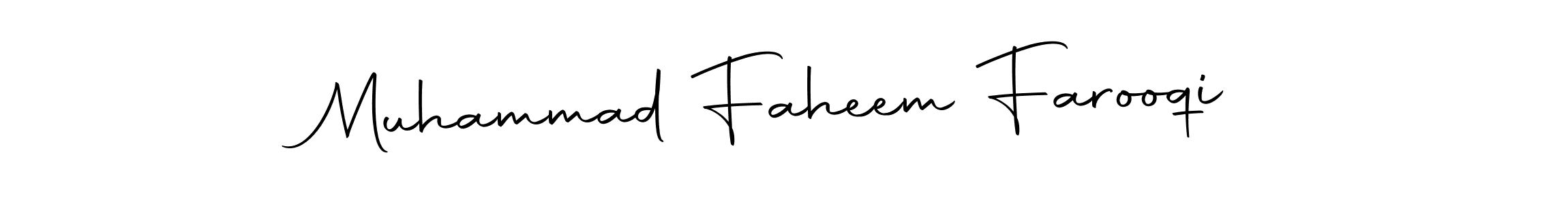 Also we have Muhammad Faheem Farooqi name is the best signature style. Create professional handwritten signature collection using Autography-DOLnW autograph style. Muhammad Faheem Farooqi signature style 10 images and pictures png