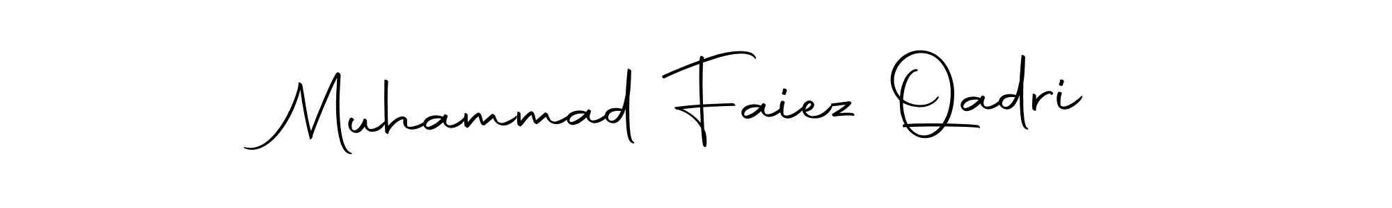 Make a beautiful signature design for name Muhammad Faiez Qadri. With this signature (Autography-DOLnW) style, you can create a handwritten signature for free. Muhammad Faiez Qadri signature style 10 images and pictures png