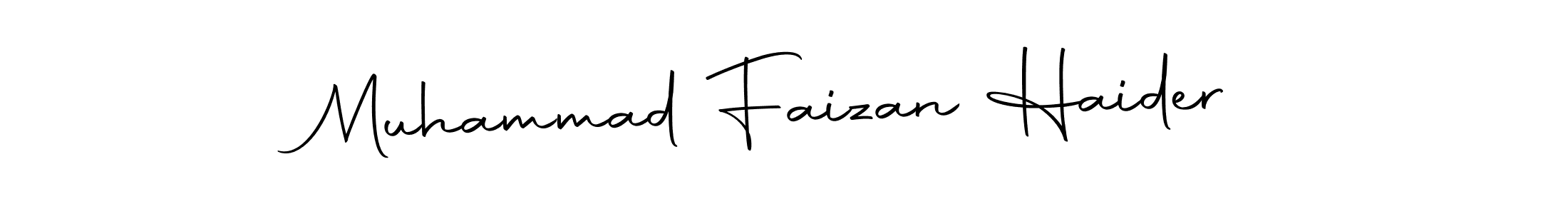 The best way (Autography-DOLnW) to make a short signature is to pick only two or three words in your name. The name Muhammad Faizan Haider include a total of six letters. For converting this name. Muhammad Faizan Haider signature style 10 images and pictures png