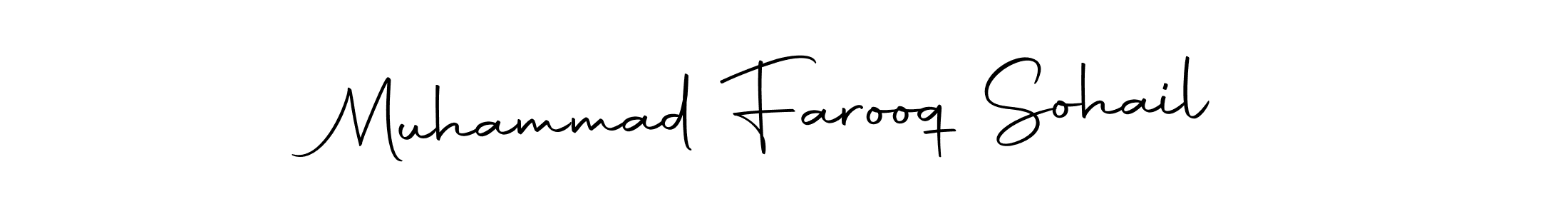 Make a beautiful signature design for name Muhammad Farooq Sohail. Use this online signature maker to create a handwritten signature for free. Muhammad Farooq Sohail signature style 10 images and pictures png