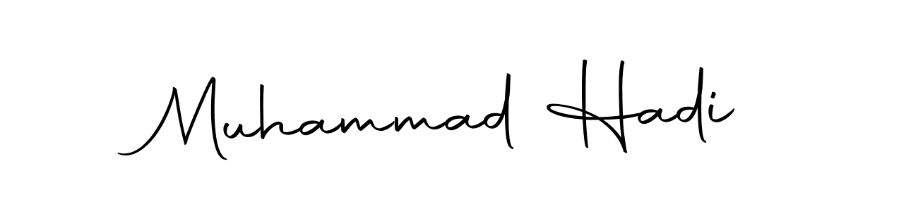 Design your own signature with our free online signature maker. With this signature software, you can create a handwritten (Autography-DOLnW) signature for name Muhammad Hadi. Muhammad Hadi signature style 10 images and pictures png
