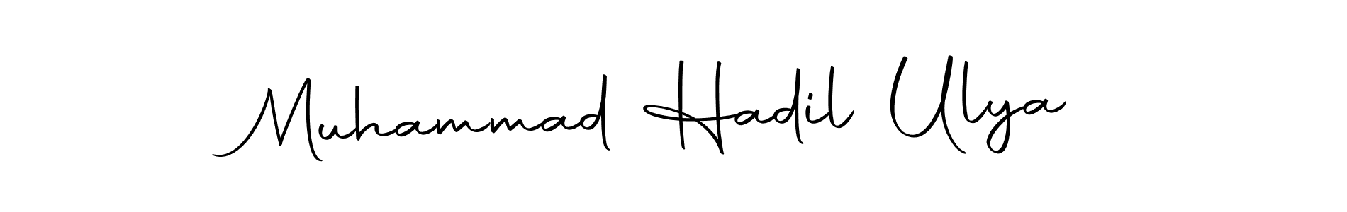 You can use this online signature creator to create a handwritten signature for the name Muhammad Hadil Ulya. This is the best online autograph maker. Muhammad Hadil Ulya signature style 10 images and pictures png