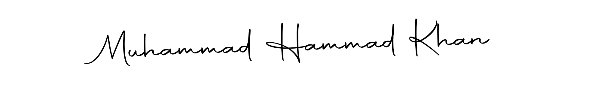 Create a beautiful signature design for name Muhammad Hammad Khan. With this signature (Autography-DOLnW) fonts, you can make a handwritten signature for free. Muhammad Hammad Khan signature style 10 images and pictures png