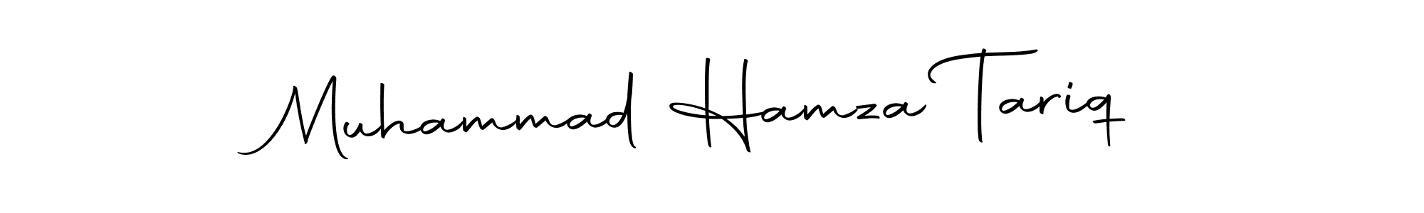 How to make Muhammad Hamza Tariq name signature. Use Autography-DOLnW style for creating short signs online. This is the latest handwritten sign. Muhammad Hamza Tariq signature style 10 images and pictures png