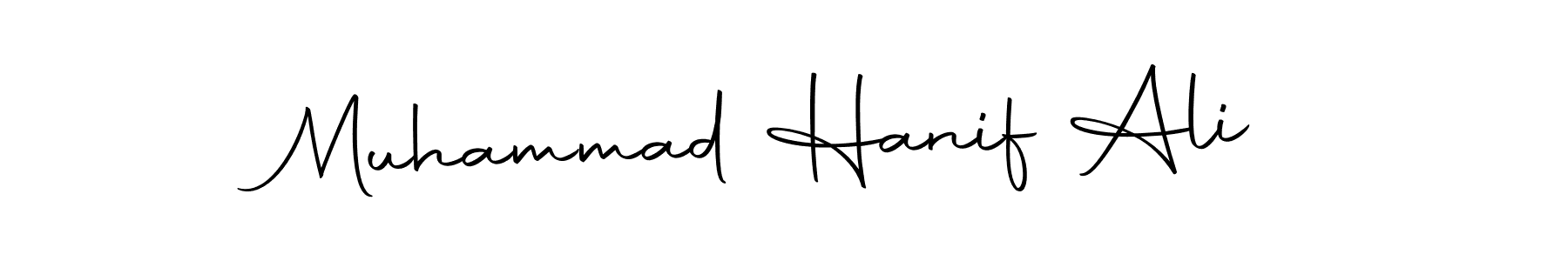 Muhammad Hanif Ali stylish signature style. Best Handwritten Sign (Autography-DOLnW) for my name. Handwritten Signature Collection Ideas for my name Muhammad Hanif Ali. Muhammad Hanif Ali signature style 10 images and pictures png