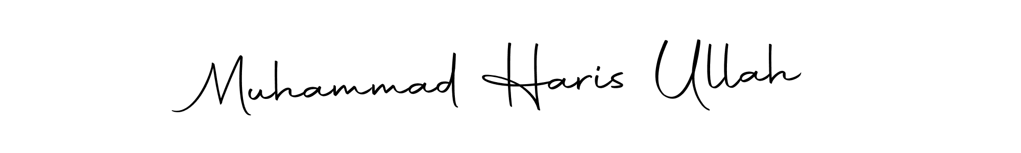 You should practise on your own different ways (Autography-DOLnW) to write your name (Muhammad Haris Ullah) in signature. don't let someone else do it for you. Muhammad Haris Ullah signature style 10 images and pictures png