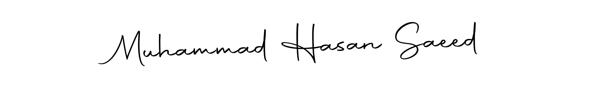 You should practise on your own different ways (Autography-DOLnW) to write your name (Muhammad Hasan Saeed) in signature. don't let someone else do it for you. Muhammad Hasan Saeed signature style 10 images and pictures png