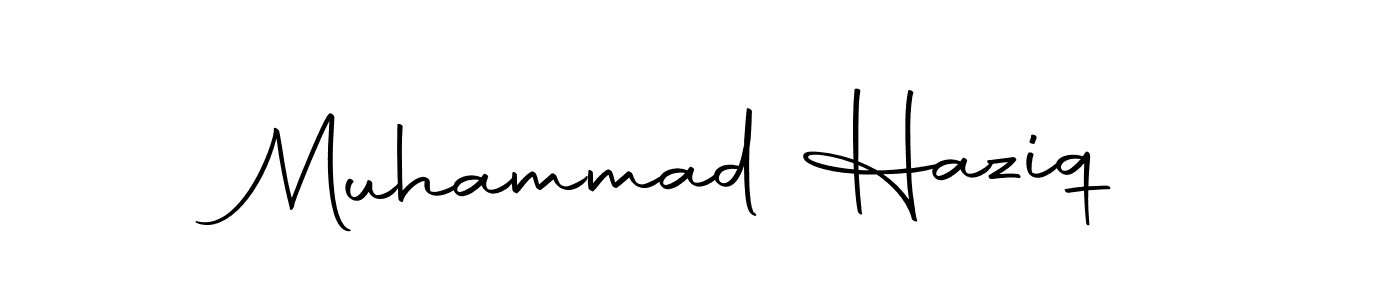 Use a signature maker to create a handwritten signature online. With this signature software, you can design (Autography-DOLnW) your own signature for name Muhammad Haziq. Muhammad Haziq signature style 10 images and pictures png