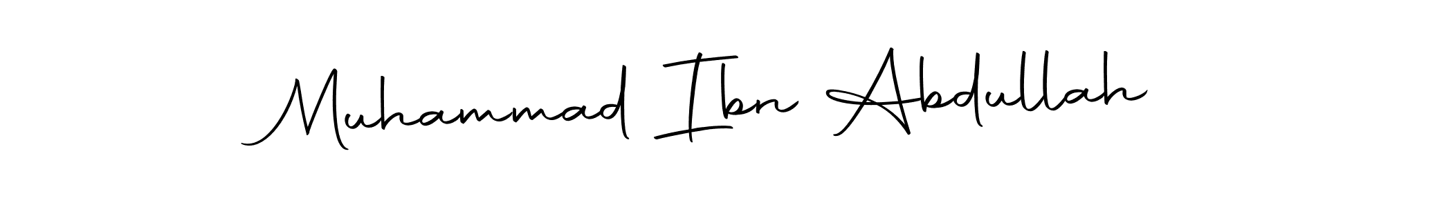 Create a beautiful signature design for name Muhammad Ibn Abdullah. With this signature (Autography-DOLnW) fonts, you can make a handwritten signature for free. Muhammad Ibn Abdullah signature style 10 images and pictures png