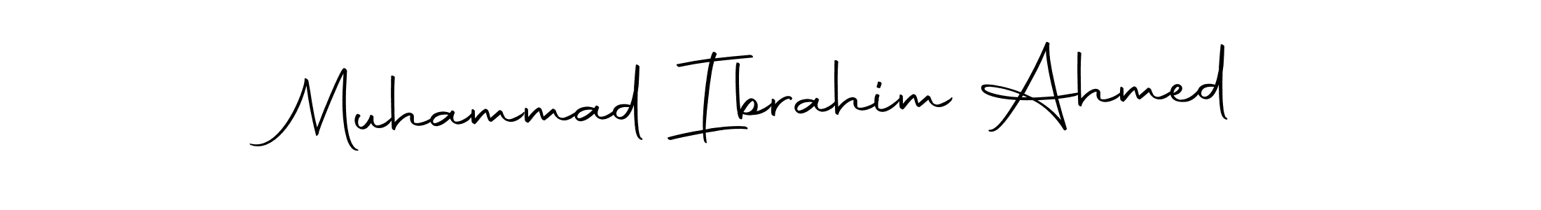 Design your own signature with our free online signature maker. With this signature software, you can create a handwritten (Autography-DOLnW) signature for name Muhammad Ibrahim Ahmed. Muhammad Ibrahim Ahmed signature style 10 images and pictures png