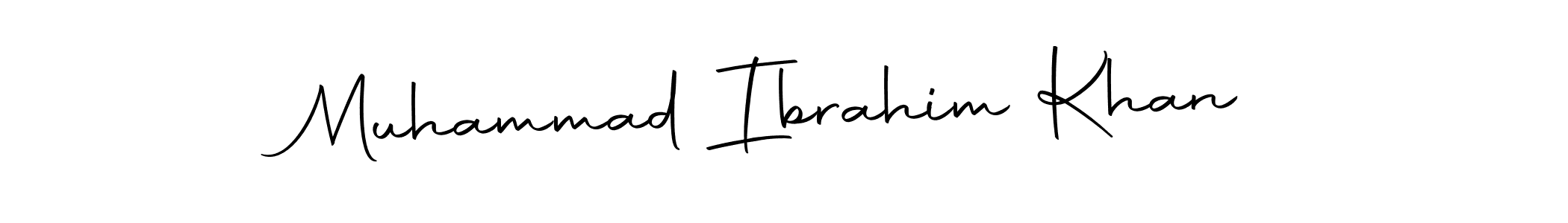 Design your own signature with our free online signature maker. With this signature software, you can create a handwritten (Autography-DOLnW) signature for name Muhammad Ibrahim Khan. Muhammad Ibrahim Khan signature style 10 images and pictures png