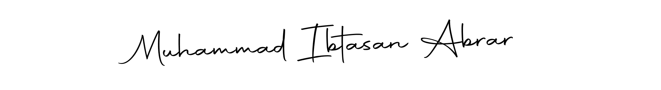 The best way (Autography-DOLnW) to make a short signature is to pick only two or three words in your name. The name Muhammad Ibtasan Abrar include a total of six letters. For converting this name. Muhammad Ibtasan Abrar signature style 10 images and pictures png