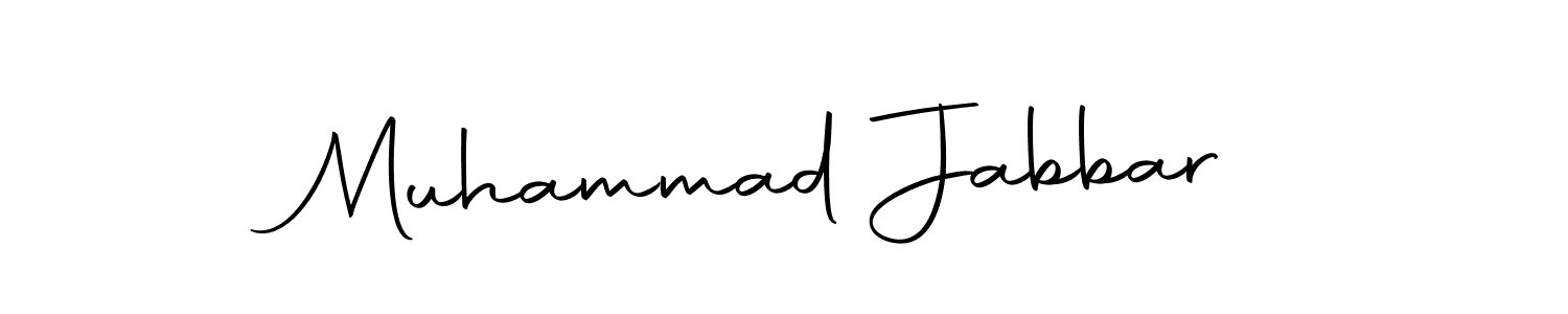 Create a beautiful signature design for name Muhammad Jabbar. With this signature (Autography-DOLnW) fonts, you can make a handwritten signature for free. Muhammad Jabbar signature style 10 images and pictures png