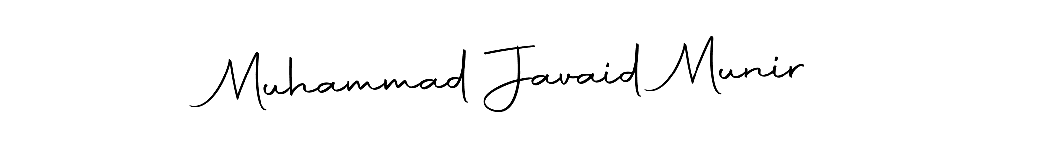 Create a beautiful signature design for name Muhammad Javaid Munir. With this signature (Autography-DOLnW) fonts, you can make a handwritten signature for free. Muhammad Javaid Munir signature style 10 images and pictures png
