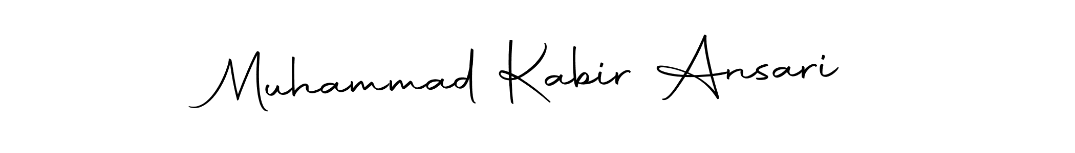 How to make Muhammad Kabir Ansari name signature. Use Autography-DOLnW style for creating short signs online. This is the latest handwritten sign. Muhammad Kabir Ansari signature style 10 images and pictures png