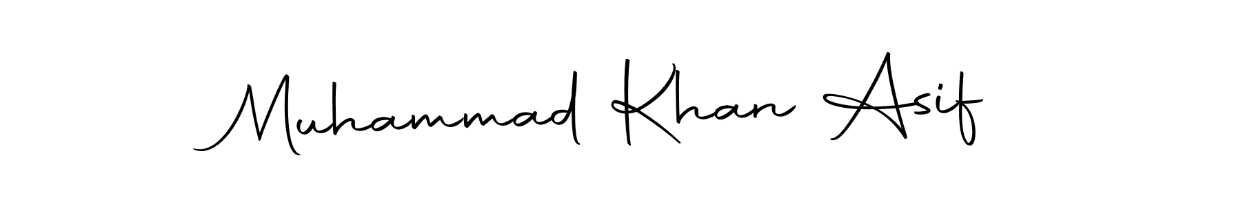 You should practise on your own different ways (Autography-DOLnW) to write your name (Muhammad Khan Asif) in signature. don't let someone else do it for you. Muhammad Khan Asif signature style 10 images and pictures png