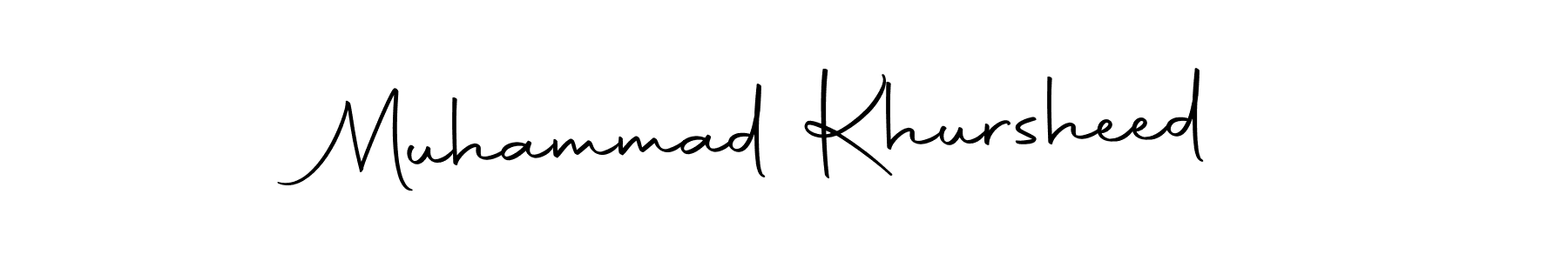 Similarly Autography-DOLnW is the best handwritten signature design. Signature creator online .You can use it as an online autograph creator for name Muhammad Khursheed. Muhammad Khursheed signature style 10 images and pictures png