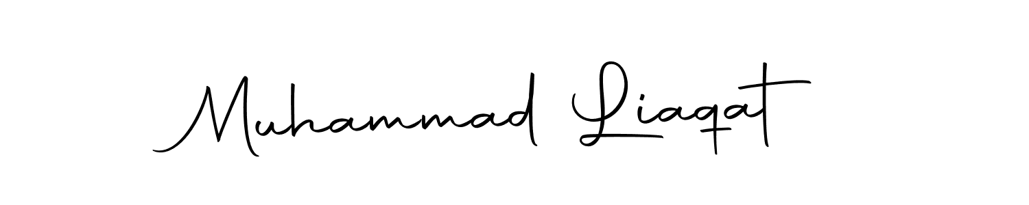 How to make Muhammad Liaqat name signature. Use Autography-DOLnW style for creating short signs online. This is the latest handwritten sign. Muhammad Liaqat signature style 10 images and pictures png