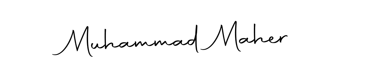 How to make Muhammad Maher name signature. Use Autography-DOLnW style for creating short signs online. This is the latest handwritten sign. Muhammad Maher signature style 10 images and pictures png