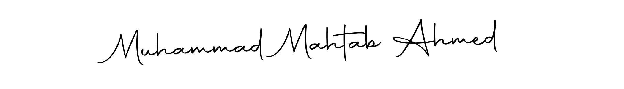Make a beautiful signature design for name Muhammad Mahtab Ahmed. With this signature (Autography-DOLnW) style, you can create a handwritten signature for free. Muhammad Mahtab Ahmed signature style 10 images and pictures png