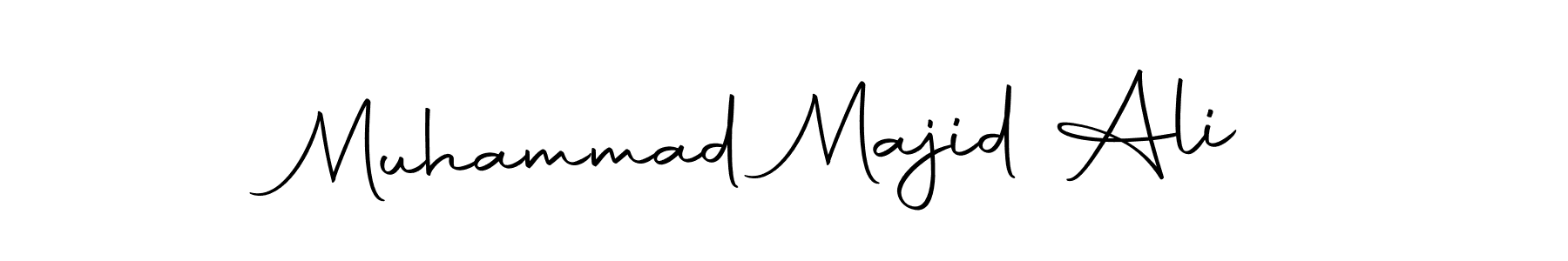 Create a beautiful signature design for name Muhammad Majid Ali. With this signature (Autography-DOLnW) fonts, you can make a handwritten signature for free. Muhammad Majid Ali signature style 10 images and pictures png