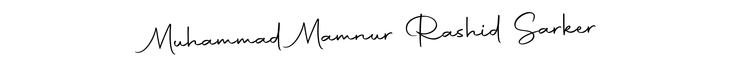 Make a beautiful signature design for name Muhammad Mamnur Rashid Sarker. With this signature (Autography-DOLnW) style, you can create a handwritten signature for free. Muhammad Mamnur Rashid Sarker signature style 10 images and pictures png
