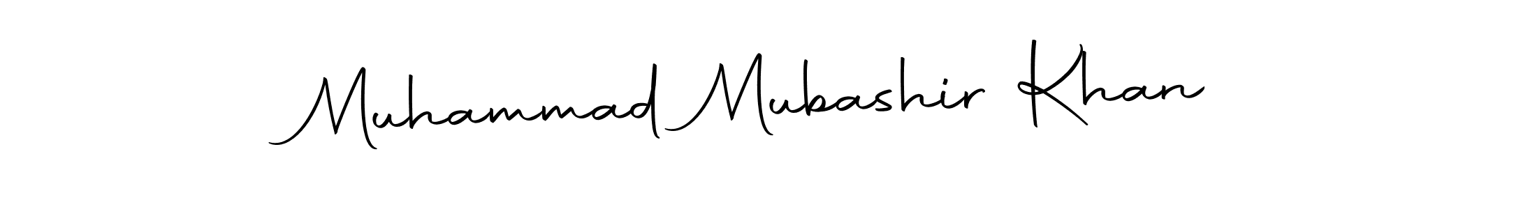 Use a signature maker to create a handwritten signature online. With this signature software, you can design (Autography-DOLnW) your own signature for name Muhammad Mubashir Khan. Muhammad Mubashir Khan signature style 10 images and pictures png