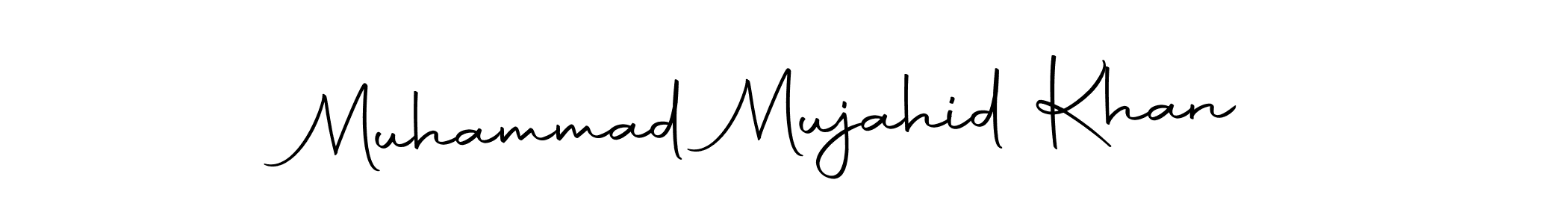 You can use this online signature creator to create a handwritten signature for the name Muhammad Mujahid Khan. This is the best online autograph maker. Muhammad Mujahid Khan signature style 10 images and pictures png