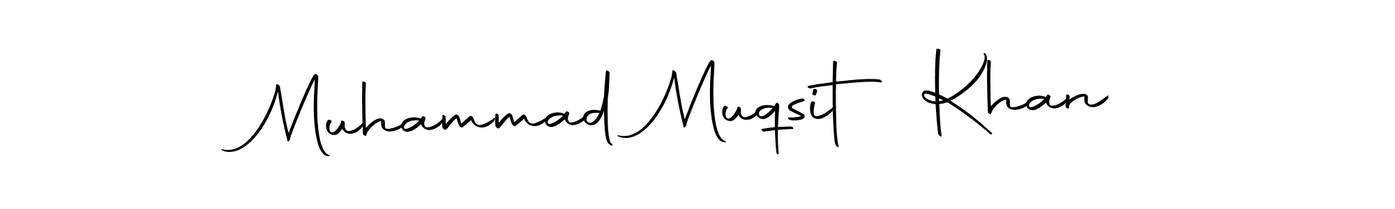 How to make Muhammad Muqsit Khan name signature. Use Autography-DOLnW style for creating short signs online. This is the latest handwritten sign. Muhammad Muqsit Khan signature style 10 images and pictures png