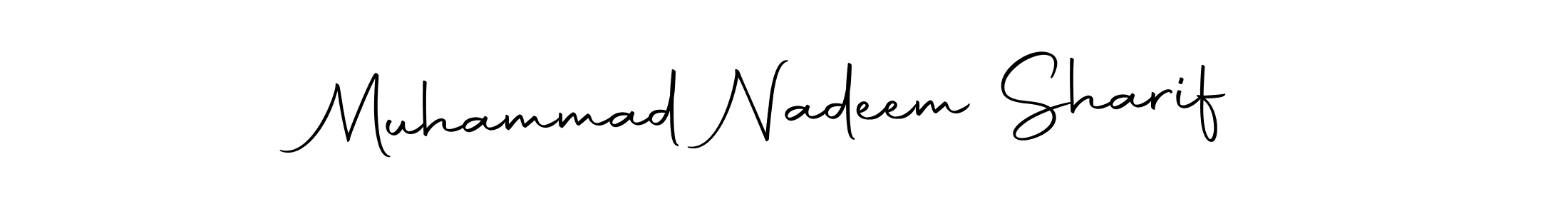 Create a beautiful signature design for name Muhammad Nadeem Sharif. With this signature (Autography-DOLnW) fonts, you can make a handwritten signature for free. Muhammad Nadeem Sharif signature style 10 images and pictures png