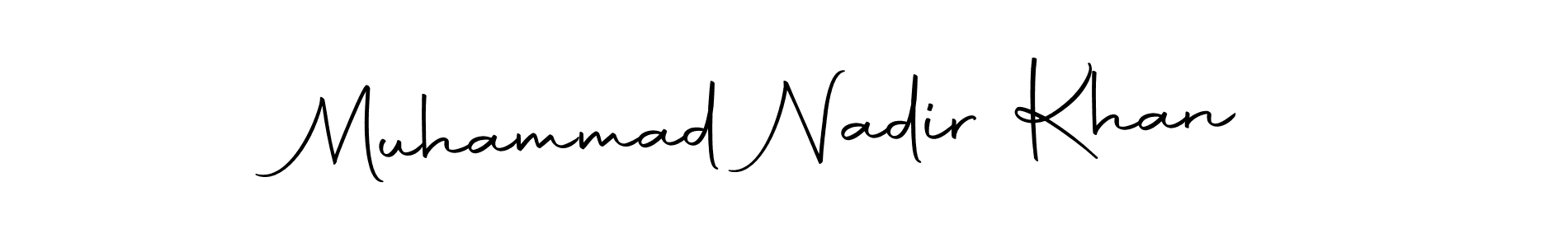 Make a beautiful signature design for name Muhammad Nadir Khan. With this signature (Autography-DOLnW) style, you can create a handwritten signature for free. Muhammad Nadir Khan signature style 10 images and pictures png