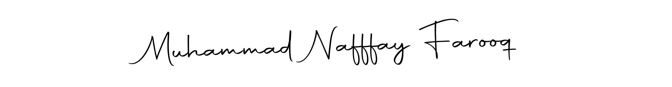 Create a beautiful signature design for name Muhammad Nafffay Farooq. With this signature (Autography-DOLnW) fonts, you can make a handwritten signature for free. Muhammad Nafffay Farooq signature style 10 images and pictures png