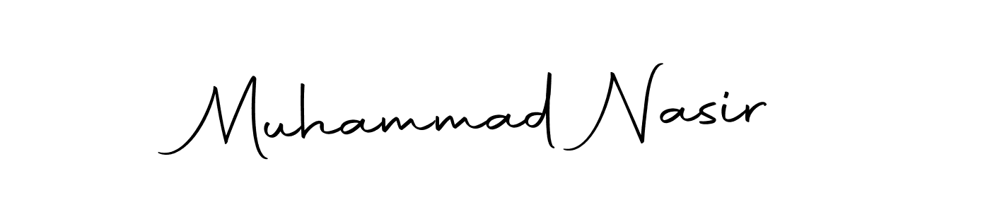 How to make Muhammad Nasir name signature. Use Autography-DOLnW style for creating short signs online. This is the latest handwritten sign. Muhammad Nasir signature style 10 images and pictures png