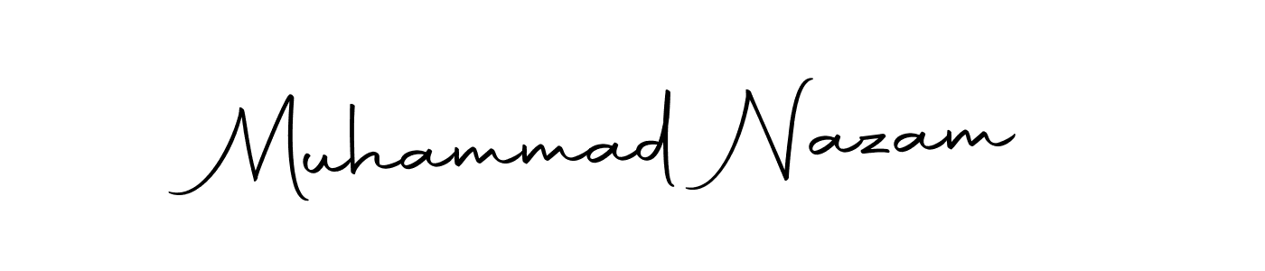 The best way (Autography-DOLnW) to make a short signature is to pick only two or three words in your name. The name Muhammad Nazam include a total of six letters. For converting this name. Muhammad Nazam signature style 10 images and pictures png