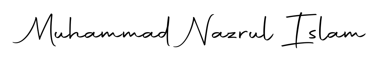 This is the best signature style for the Muhammad Nazrul Islam name. Also you like these signature font (Autography-DOLnW). Mix name signature. Muhammad Nazrul Islam signature style 10 images and pictures png