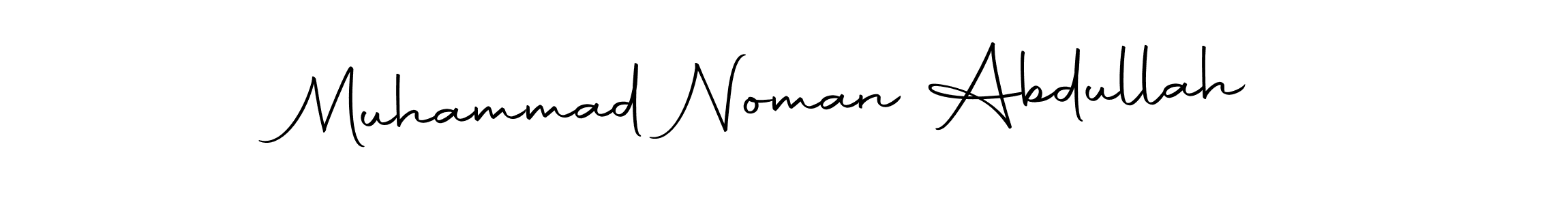 Create a beautiful signature design for name Muhammad Noman Abdullah. With this signature (Autography-DOLnW) fonts, you can make a handwritten signature for free. Muhammad Noman Abdullah signature style 10 images and pictures png