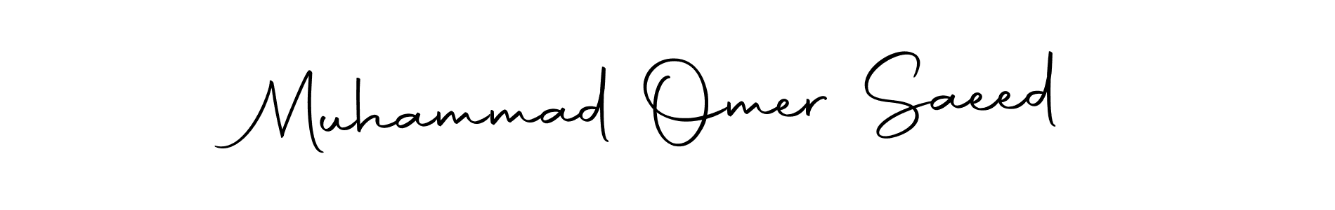 Make a beautiful signature design for name Muhammad Omer Saeed. With this signature (Autography-DOLnW) style, you can create a handwritten signature for free. Muhammad Omer Saeed signature style 10 images and pictures png