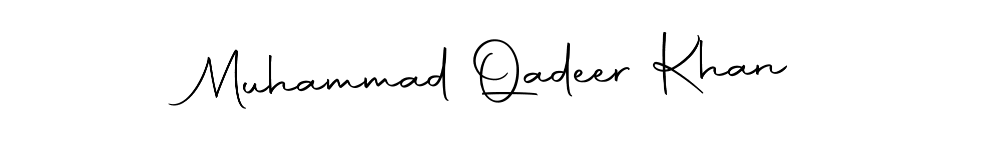 Design your own signature with our free online signature maker. With this signature software, you can create a handwritten (Autography-DOLnW) signature for name Muhammad Qadeer Khan. Muhammad Qadeer Khan signature style 10 images and pictures png