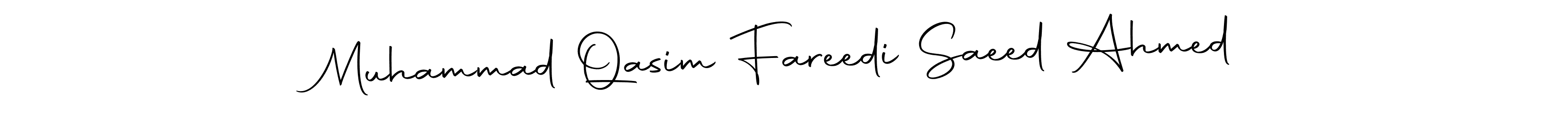 Design your own signature with our free online signature maker. With this signature software, you can create a handwritten (Autography-DOLnW) signature for name Muhammad Qasim Fareedi Saeed Ahmed. Muhammad Qasim Fareedi Saeed Ahmed signature style 10 images and pictures png