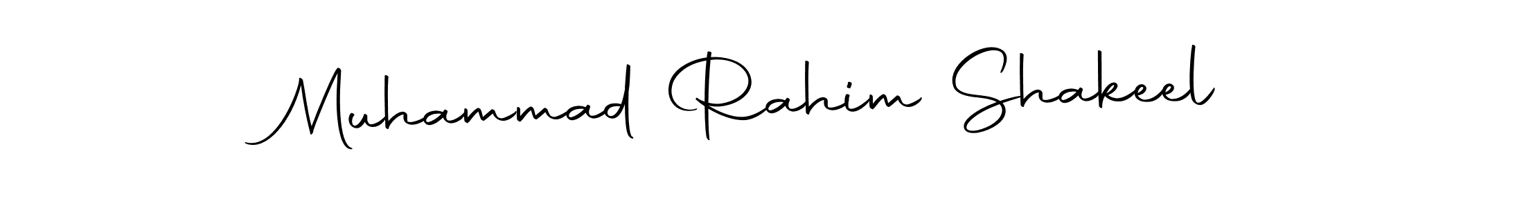 Design your own signature with our free online signature maker. With this signature software, you can create a handwritten (Autography-DOLnW) signature for name Muhammad Rahim Shakeel. Muhammad Rahim Shakeel signature style 10 images and pictures png