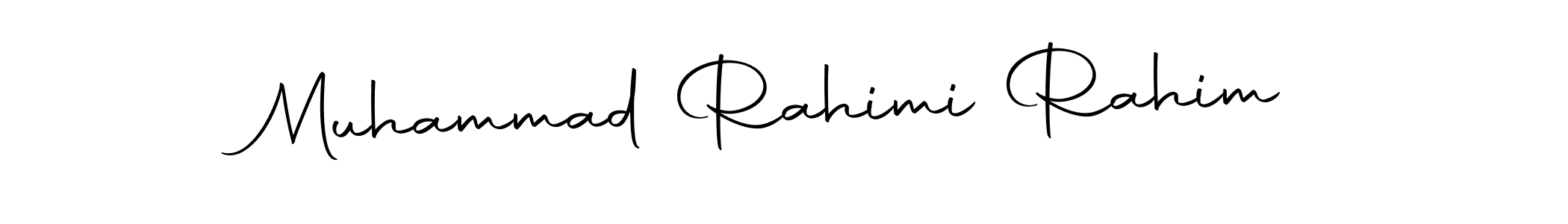 How to make Muhammad Rahimi Rahim signature? Autography-DOLnW is a professional autograph style. Create handwritten signature for Muhammad Rahimi Rahim name. Muhammad Rahimi Rahim signature style 10 images and pictures png