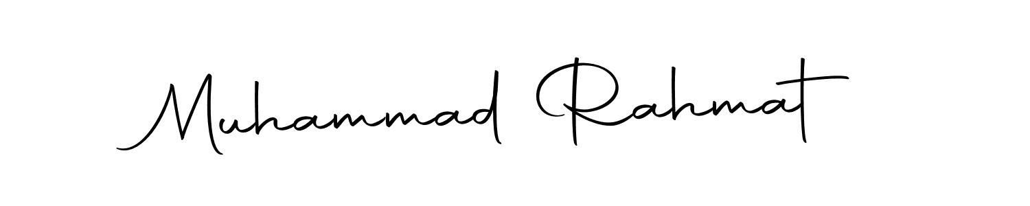 Create a beautiful signature design for name Muhammad Rahmat. With this signature (Autography-DOLnW) fonts, you can make a handwritten signature for free. Muhammad Rahmat signature style 10 images and pictures png