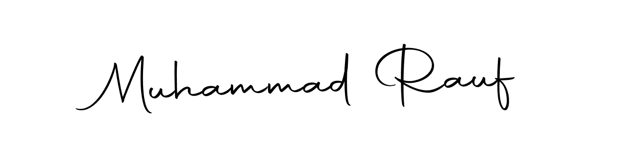 How to make Muhammad Rauf name signature. Use Autography-DOLnW style for creating short signs online. This is the latest handwritten sign. Muhammad Rauf signature style 10 images and pictures png