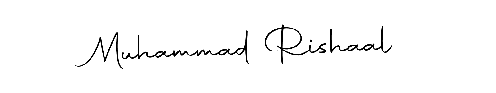 Create a beautiful signature design for name Muhammad Rishaal. With this signature (Autography-DOLnW) fonts, you can make a handwritten signature for free. Muhammad Rishaal signature style 10 images and pictures png