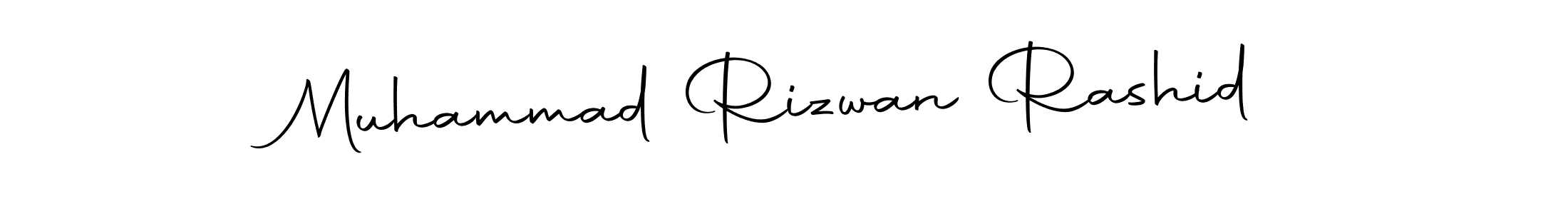 How to make Muhammad Rizwan Rashid name signature. Use Autography-DOLnW style for creating short signs online. This is the latest handwritten sign. Muhammad Rizwan Rashid signature style 10 images and pictures png