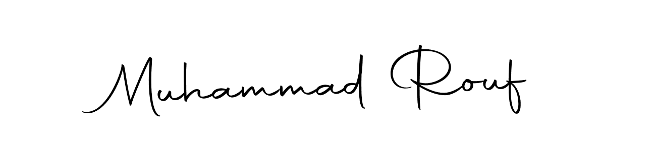 Muhammad Rouf stylish signature style. Best Handwritten Sign (Autography-DOLnW) for my name. Handwritten Signature Collection Ideas for my name Muhammad Rouf. Muhammad Rouf signature style 10 images and pictures png