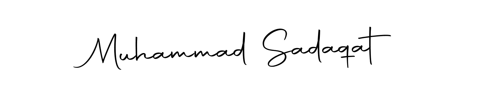 Design your own signature with our free online signature maker. With this signature software, you can create a handwritten (Autography-DOLnW) signature for name Muhammad Sadaqat. Muhammad Sadaqat signature style 10 images and pictures png