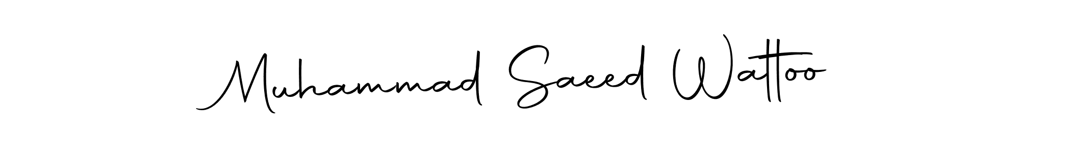 Create a beautiful signature design for name Muhammad Saeed Wattoo. With this signature (Autography-DOLnW) fonts, you can make a handwritten signature for free. Muhammad Saeed Wattoo signature style 10 images and pictures png