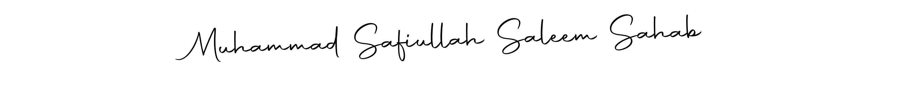 Make a beautiful signature design for name Muhammad Safiullah Saleem Sahab. Use this online signature maker to create a handwritten signature for free. Muhammad Safiullah Saleem Sahab signature style 10 images and pictures png